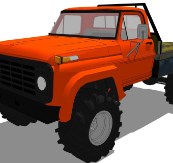 超精细汽车模型 福特 1979 Ford f600-3_SU2015